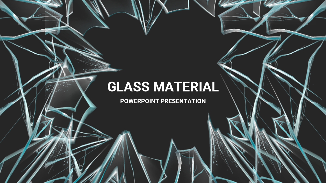 Effective Glass Material PowerPoint Presentation Template